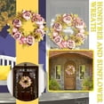 thumbnail image 2 of XZNGL Home Decor Front Door Decor Spring Leaf Wreath Plastic Artificial Plant Home Decoration Wreath Front Door, 2 of 9