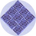 thumbnail image 1 of Ahgly Company Tapis d'Intérieur Lavables en Machine, Ronds, Bleus, Ardoises, Ronds de 3', 1 of 7