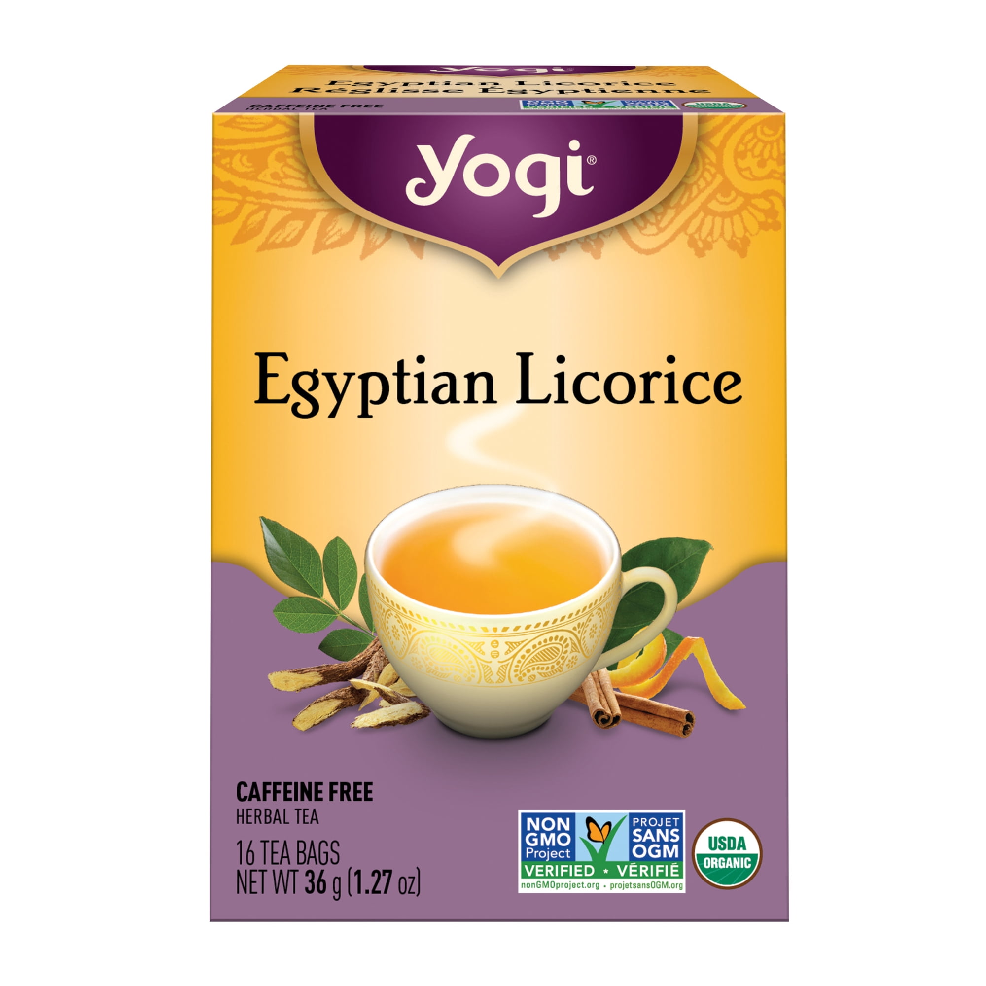 Organic Egyptian Licorice 16 tea bags by Yogi Tea