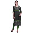thumbnail image 1 of Bimba Panel Straight Kurtis For Women Long Kurti Dress Printed Indian Top, 1 of 5
