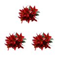 thumbnail image 4 of VONKY Faux Lilium With Realistic Appearance Low Maintenance Artificial Flowers red 3Set, 4 of 6