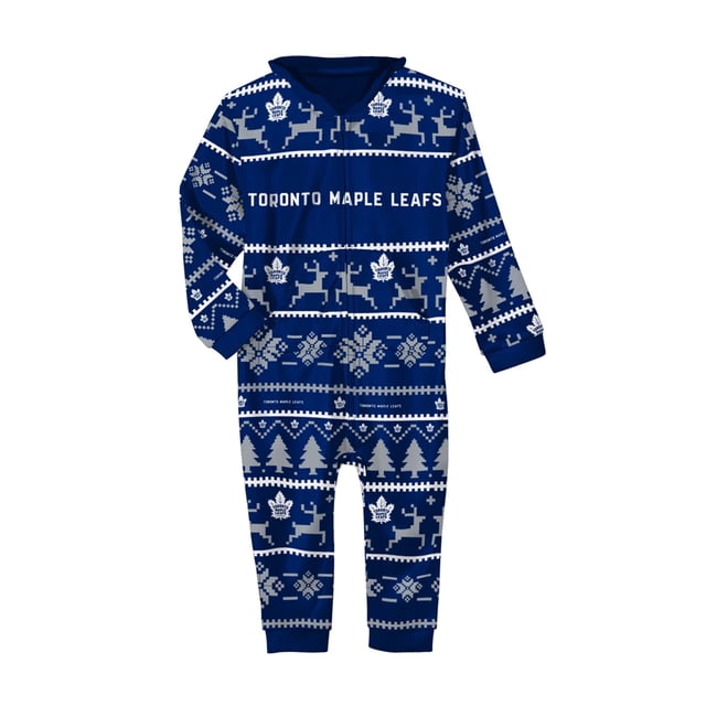 Unisex Toronto Maple Leafs NHL Wordmark Hooded Pajama Onesie