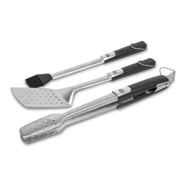 Pit Boss Grils Toucher Doux Ensemble d'Outils de 3 Pcs, Acier Inoxydable