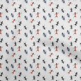 thumbnail image 1 of oneOone Polyester Spandex Orange Fabric Asian Floral Block Craft Projects Decor Fabric Printed By The Yard 56 Inch Wide, 1 of 4