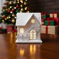 thumbnail image 2 of A Lighted Wooden Village Villa House For Christmas Desktop Decoration And Holiday Display, 2 of 6