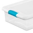 thumbnail image 3 of Sterilite 32 Quart Clear Stackable Latching Storage Box Containers, 18 Pack, 3 of 6