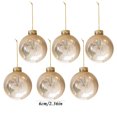 thumbnail image 3 of TIMIFIS Christmas Tree Ornaments 6PCs 3.15In Christmas Ball Ornaments Set Christmas Decorations Shatterproof Plastic Ball Hanging for Xmas Tree Holiday Wedding Party Home Decor, 3 of 7