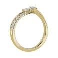 thumbnail image 2 of 0.30 Carat Excellent Pear Cut Natural Diamond Unique Eternity Band for Engagement Solid 14K Yellow Gold Size 8.5, 2 of 7