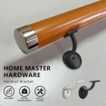 thumbnail image 2 of Hand Rail Bracket, Heavy Duty Stair Support for Home or Offices Stairways Handrail, Matte Black 6 Pack, 2 of 8
