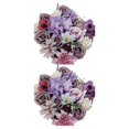 thumbnail image 3 of Wweixi Whimsical Blooms Low Maintenance Artificial Flower Collection Realistic purple LH001 2Set, 3 of 6