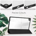 thumbnail image 3 of KOMI Tablet PC Case Case Compatible with Lenovo Tab M10 Plus (Gen 3 2022) 10.6"Tablet Case, TPU Slim Cover Auto Wake/Sleep Smart Case with Clear Transparent Back Shell Back tablet protection Black, 3 of 5