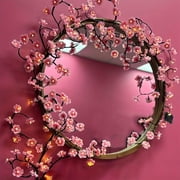 LED Cherry Blossom String Lights with Remote 8 Lighting Modes for Bedroom Wall Decor 1-Pack