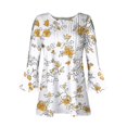 thumbnail image 5 of Blouses pour Femmes, T-shirt Imprimé Mode Manches 3/4 Blouse Col en V Hauts Décontractés, 5 of 5