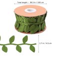 thumbnail image 3 of SHISUYAN 1 Roll Leaf Ribbon Olive Leaf Trim Ribbon Fabric Trim Fake Vines For Crafts Garland Wreath Gift Wrapping, 3 of 8