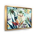 thumbnail image 2 of Designart Fleurs tropicales VIntage I ART MURAL À CADRE FLOTTÉ, 2 of 4