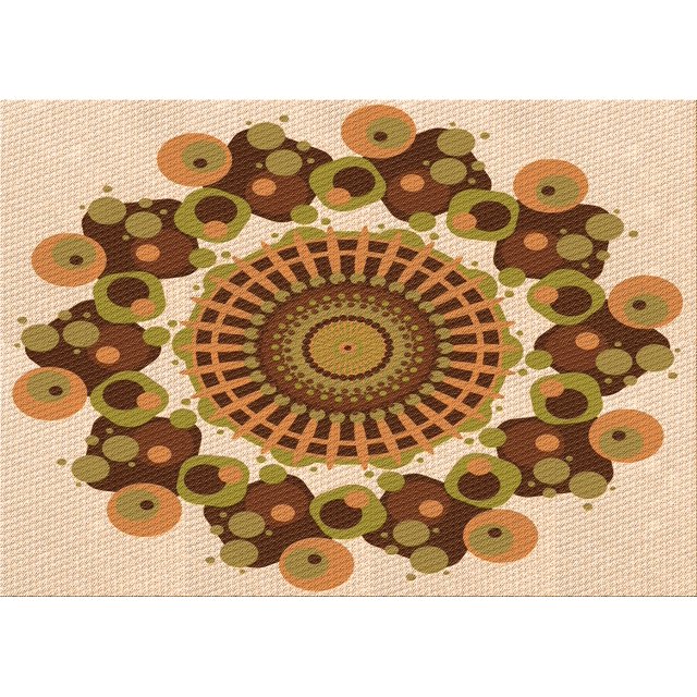 Ahgly Company Machine Washable Indoor Rectangle Transitional Mahogany Brown Area Rugs, 7' x 9'