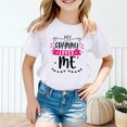 thumbnail image 2 of FhsagQ The 7th Of July Fille Enfant Mignonne Graphique Col Rond Manches Courtes Tee Été Décontracté T-Shirt Fille Printemps The 7th Of July T-Shirts Taille 14-16 Plus Pâques Blanc 7-8 Ans, 2 of 5