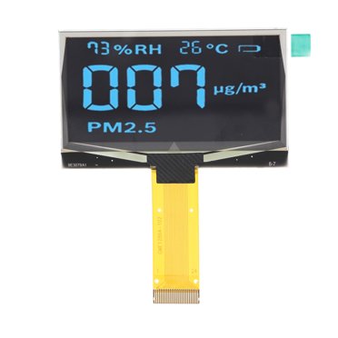 Écran d'Affichage LCD Organique, Affichage LCD SSD1309 Auto-Éclairé 2,42 Pouces pour l'Affichage Blanc de Remplacement, Affichage Bleu, Affichage Vert, Affichage Jaune