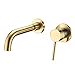 thumbnail image 3 of Sumerain Wall Mount Bathroom Faucet Brushed Gold,Single Handle with Brass Rough-in Valve, 3 of 4