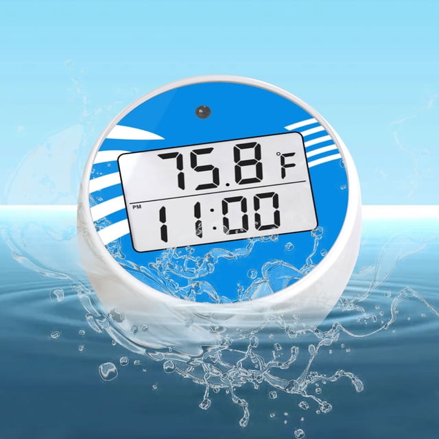 Dvkptbk Swimming Pool Thermometer Ice Bath Thermograph and Timer Cold Plunges Ice Bath Thermograph Accessories Floating Pool Thermograph Digital Timers Kitchen Gadgets