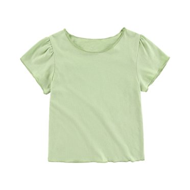 LLYWEY T-Shirts en Coton pour Bébé - Hauts à Manches Courtes pour Garçons et Filles - T-Shirts d'Été Unis pour Enfants, Blouses Décontractées Amples pour Vacances, Style-T-18, Rouge, 3T