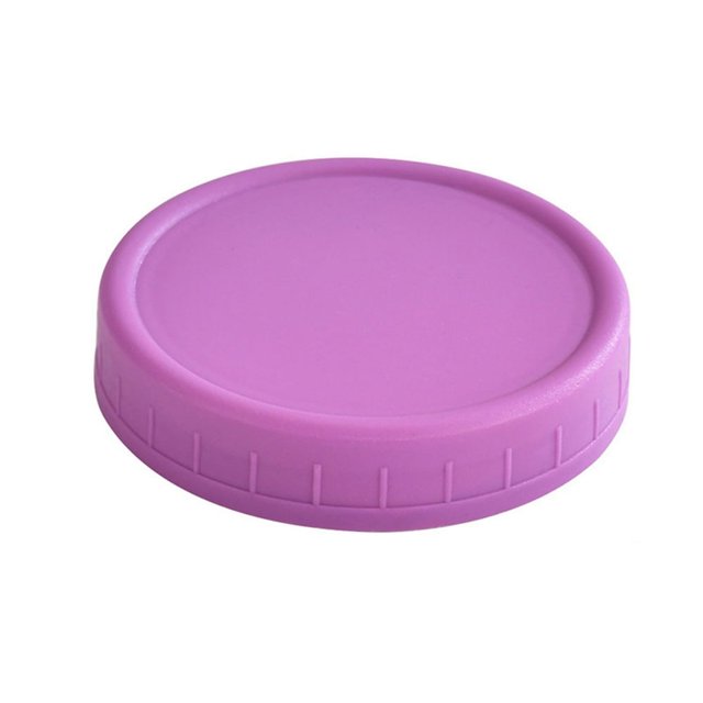 CUITING 1PC Wide Mouth Plastic Mason Jar Lids Unlined White Ribbed Lids 86mm Closure Bags & lids & Boxes Extra Offer