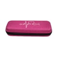 thumbnail image 4 of Luzkey Stethoscope Carrying Case Stethoscope Carrying Bag Container Stethoscope Holder Portable Travel EVA Bag Storage Box Organizer , Pink White Pattern, 4 of 8