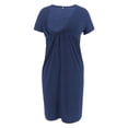 thumbnail image 2 of Weiqiqre Robes pour Femmes, Vêtements pour Femmes Enceintes Col en V Manches Courtes Allaitement Robe Décontractée Soldes, 2 of 7