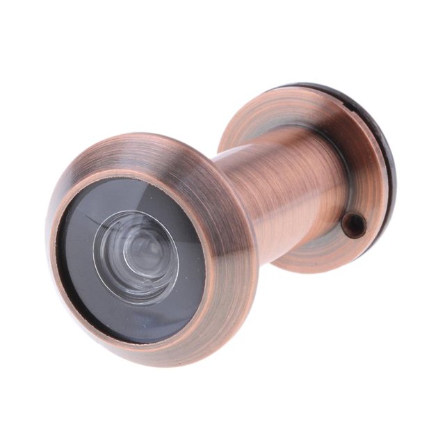 Anti-peeping Anti Dustproof 200-Degree Door Viewer with Cover for 14mm