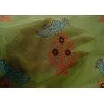 thumbnail image 4 of oneOone Cotton Silk Fabric Leaves|Bird & Floral Block Printed Craft Fabric BTY 42 Inch Wide, 4 of 4