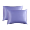 thumbnail image 1 of Silk Pillowcase for Hair and Skin Simulated Silk Pillowcase for Hair and Skin - Simulated Silk Pillowcase 2 Sets 20X26 Inches with Envelope Closure, Gift for Women Men, 1 of 5