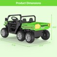 thumbnail image 3 of Ourlova 24V Remote Control Electric Ride-On Dump Truck for Kids, 4WD, 6 Wheels Power, 3 of 9
