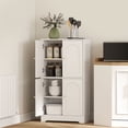 thumbnail image 2 of HOMCOM 43" Kitchen Pantry Cabinet, Modern 4-Tier Storage Cabinet, White, 2 of 10