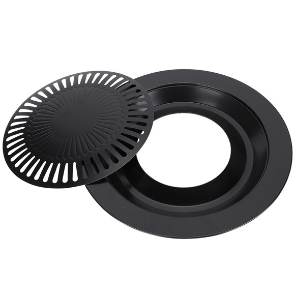 Filfeel Barbecue Plate,Household Barbecue Pan Smokeless Round Nonstick Baking Tray BBQ Roasting Tray Kitchen Utensils,Nonstick Baking Tray