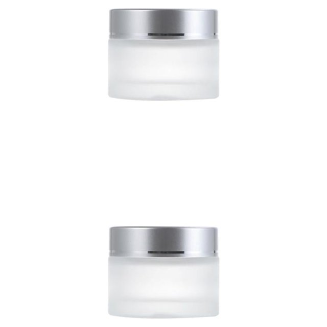 stanreset Pots Cosmétiques Mats pour le Visage Durables Inodores et Emballage Polyvalent Argenté 30g, 1 2Set