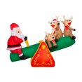 thumbnail image 1 of Christmas Airblown Holiday Light Animated Teeter Totter Santa w/Reindeer 77.9526 in x 37.4016 in x 63.7794 in x 7.7176 lb, 1 of 6