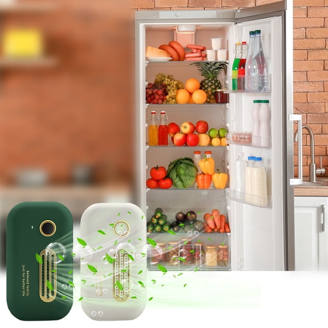 Iumwxz Smart Home Appliances Mini Usb Fridge Deodorizer,Portable Rechargeable Refrigerator Deodorizer,Reusable Refrigerator Deodorizer for Fridge,Car Closet Wardrob Green Plastic Clearance