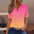thumbnail image 2 of Birdeem Blouses for Women Womens V-Neck Solid Color T-Shirt Top, 2 of 12
