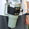 thumbnail image 2 of ZheElen Housse de Tasse en Mousse avec Sangle Réglable pour Bouteille d'Eau de Voyage Sac avec Sangle Style Noir, 2 of 6