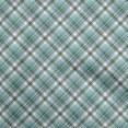 thumbnail image 1 of oneOone Cotton Flex Light Blue Fabric Check Sewing Material Print Fabric By The Yard 40 Inch Wide, 1 of 4