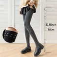 thumbnail image 4 of TIEVOSA Bas Hauts Opaques pour Femmes Bas Cuisses Collants Bas avec Silicone (Coffee), 4 of 8