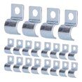 thumbnail image 1 of Saddle Clamp Buckle,20PCS Single Hole Pipe Single Hole Pipe Clamp Hose Clamps Streamlined Design, 1 of 14