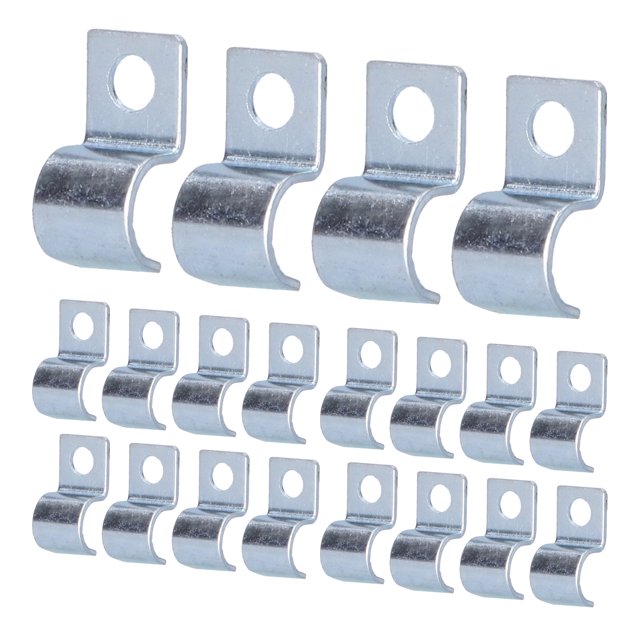 Saddle Clamp Buckle,20PCS Single Hole Pipe Single Hole Pipe Clamp Hose Clamps Streamlined Design