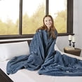 thumbnail image 2 of Beautyrest Elect Electric Blanket with Two 20 Heat Level Setting Controllers Full Sapphire, 2 of 5