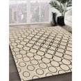 thumbnail image 3 of Ahgly Company Tapis d'Intérieur Ronds de Style Transitionnel Lavables à la Machine, Mocassin Beige, 7 Pieds Rond, 3 of 7