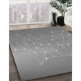 thumbnail image 3 of Ahgly Company Tapis d'Intérieur Lavable en Machine Carré Gris Foncé, 6 Pieds Carré, 3 of 7