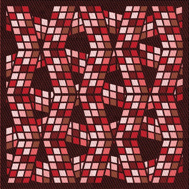 Ahgly Company Tapis d'Intérieur Lavable en Machine Carré Rouge Indien, 6 Pieds Carré