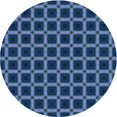 thumbnail image 1 of Ahgly Company Tapis Rond Lavable en Machine Intérieur Transitionnel Bleu, 8 Pieds Rond, 1 of 7