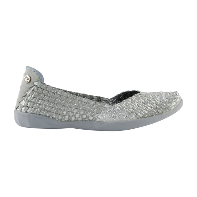 Bernie Mev Ballerines Plates de Défilé pour Femmes - Gris Argenté
