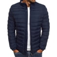 thumbnail image 2 of Mens Solid Color Jacket Cotton Padded Jacket Fashion Cotton Padded Jacket Mens Warm Cotton Padded Jacket, 2 of 9
